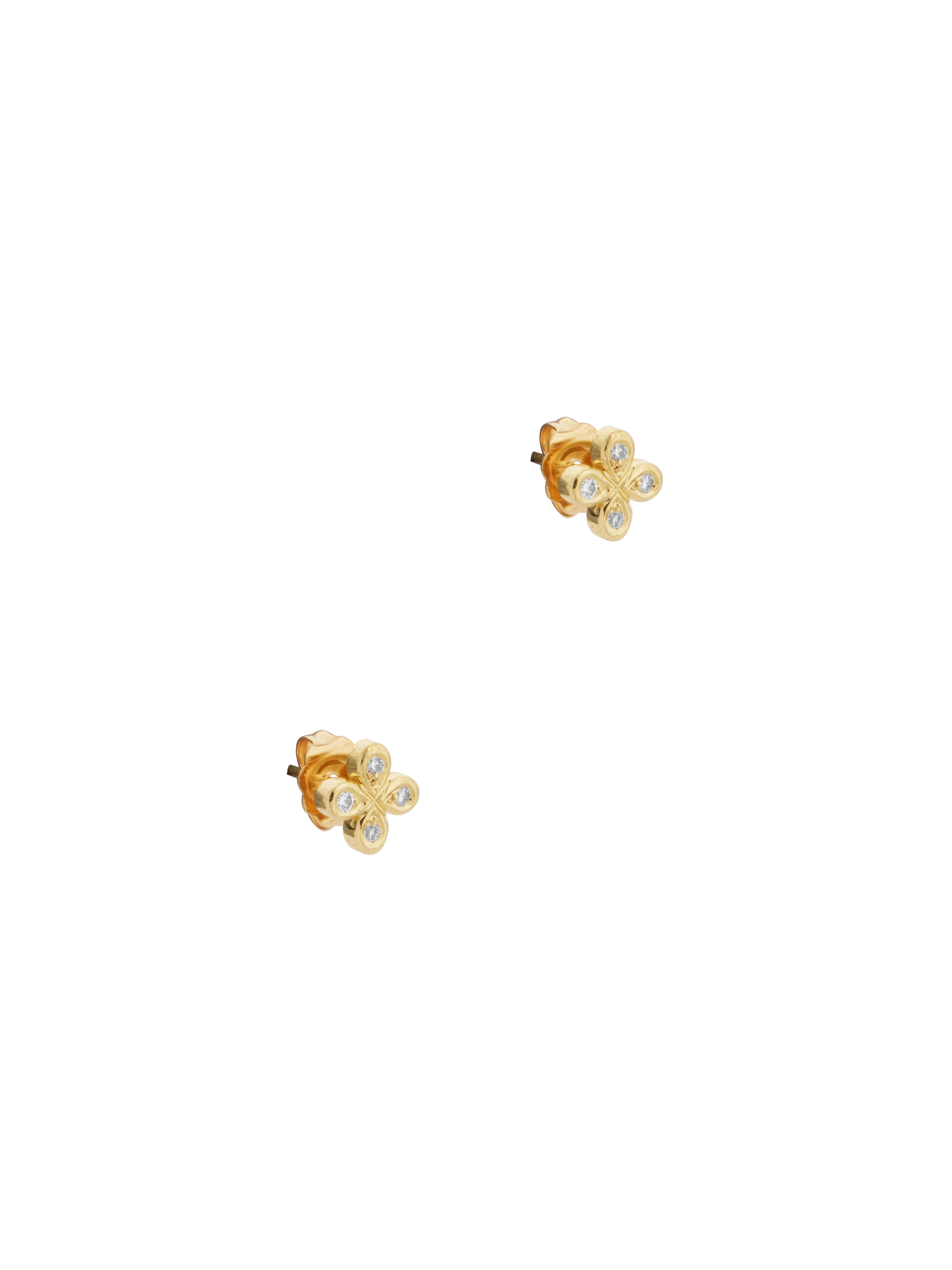 18k Gold Oli and Tess Flower Stud Earrings- Back in Stock