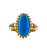 Turquoise Solitaire Cocktail Ring