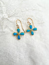 Turquoise Flower Earrings