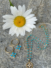 Turquoise Bead Link Chain- Back IN STOCK!