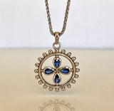 Sapphire Medallion Necklace