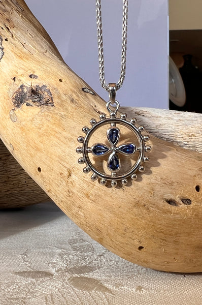 Sapphire Medallion Necklace