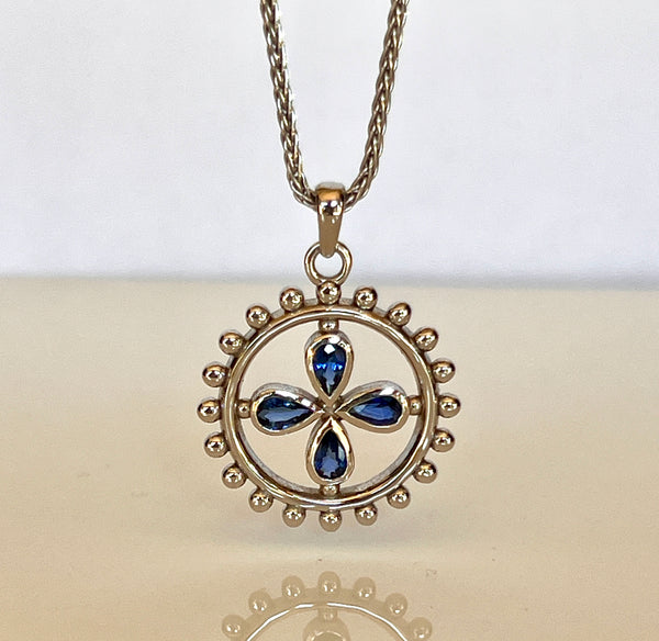 Sapphire Medallion Necklace