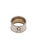 Cigar Band in 18K White Gold