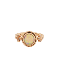 Opal Solitaire Cocktail Ring, One of a Kind