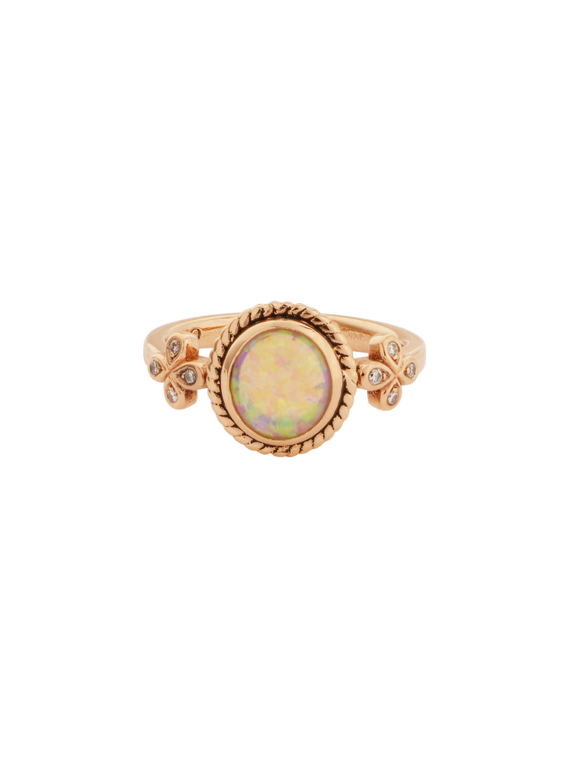 Opal Solitaire Cocktail Ring, One of a Kind