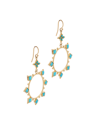 Turquoise Hoop Earrings