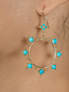 Turquoise Hoop Earrings