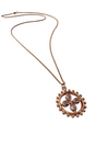 A+++Blue Moonstone Medallion, One of a Kind, set in 18K Rose Gold.