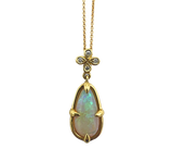 Teardrop Australian Opal Pendant, One of a Kind