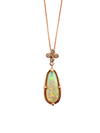 Elongated Australian Opal Pendant- One of a Kind