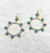 Turquoise Hoop Earrings