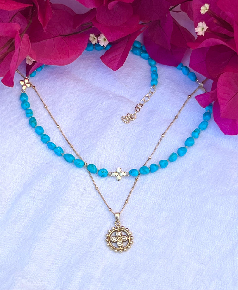 Turquoise Nugget Chain