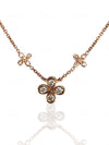 Dainty Diamond Necklace in 18k Rose Gold