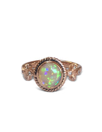 Opal Solitaire Cocktail Ring, One of a Kind