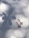 Tanzanite flower earrings set in rose gold- Can be Customized!