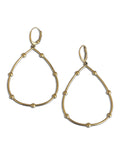 Solid gold ball Hoops— made to order