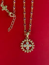 Handmade ruby chain with medallion