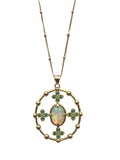 Opal and Turquoise Pendant Necklace -Special Order