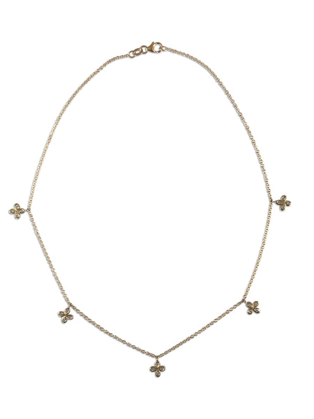 Adjustable 18k Diamond Lariat Necklace- Made to order