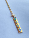 Opal and diamond pendant necklace