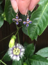 Tanzanite flower earrings set in rose gold- Can be Customized!