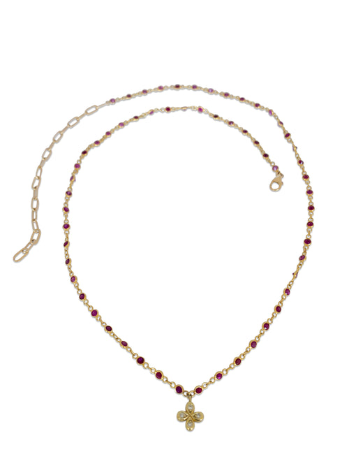 Dainty Ruby Necklace- Special order