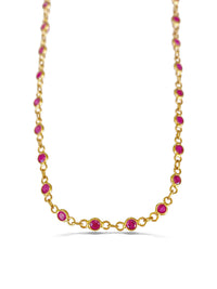 Dainty Ruby Necklace- Special order