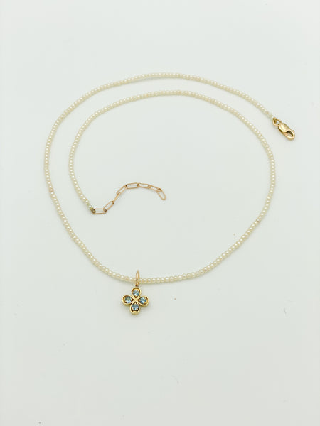 Oli and Tess Floating Flower Diamond Choker | Diamond Necklace-made to order
