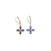 Tanzanite flower earrings set in rose gold- Can be Customized!