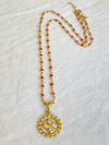 Handmade ruby chain with medallion