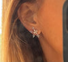 Rose Gold Moonstone Ear Climbers