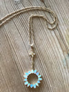 Breathtaking Opal pendant necklace set in 18k gold SOLD OUT