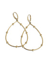 Solid gold ball Hoops